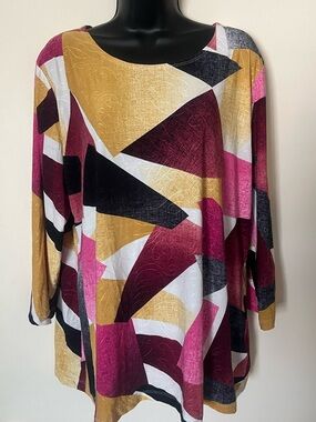 JM Collection Multicolor Top